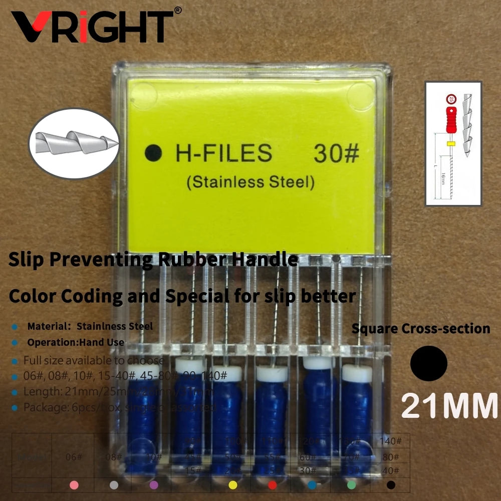 Endodontic Hand File Set (H-Files, Reamers & Spreaders)