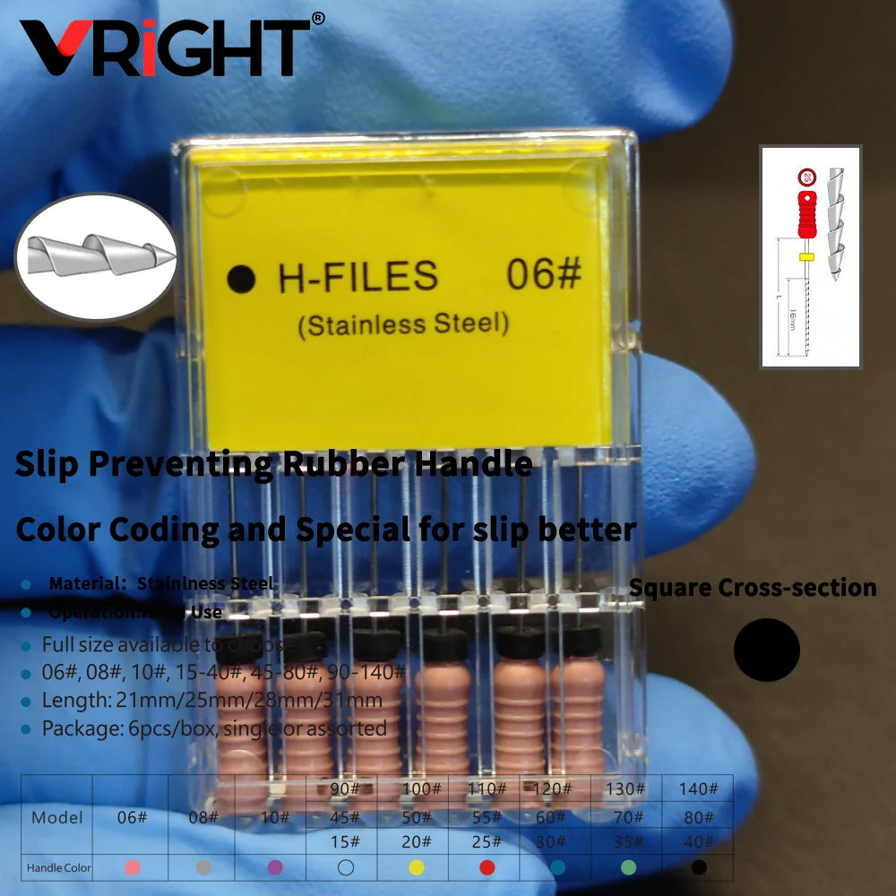 Endodontic Hand File Set (H-Files, Reamers & Spreaders)