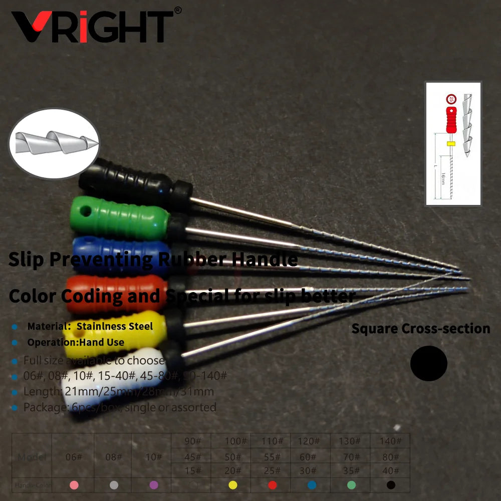 Endodontic Hand File Set (H-Files, Reamers & Spreaders)