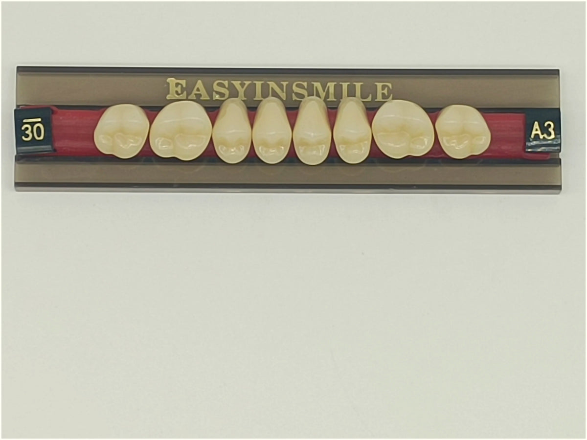 Acrylic Denture Teeth Set (Shades A1–D4, Upper/Lower)