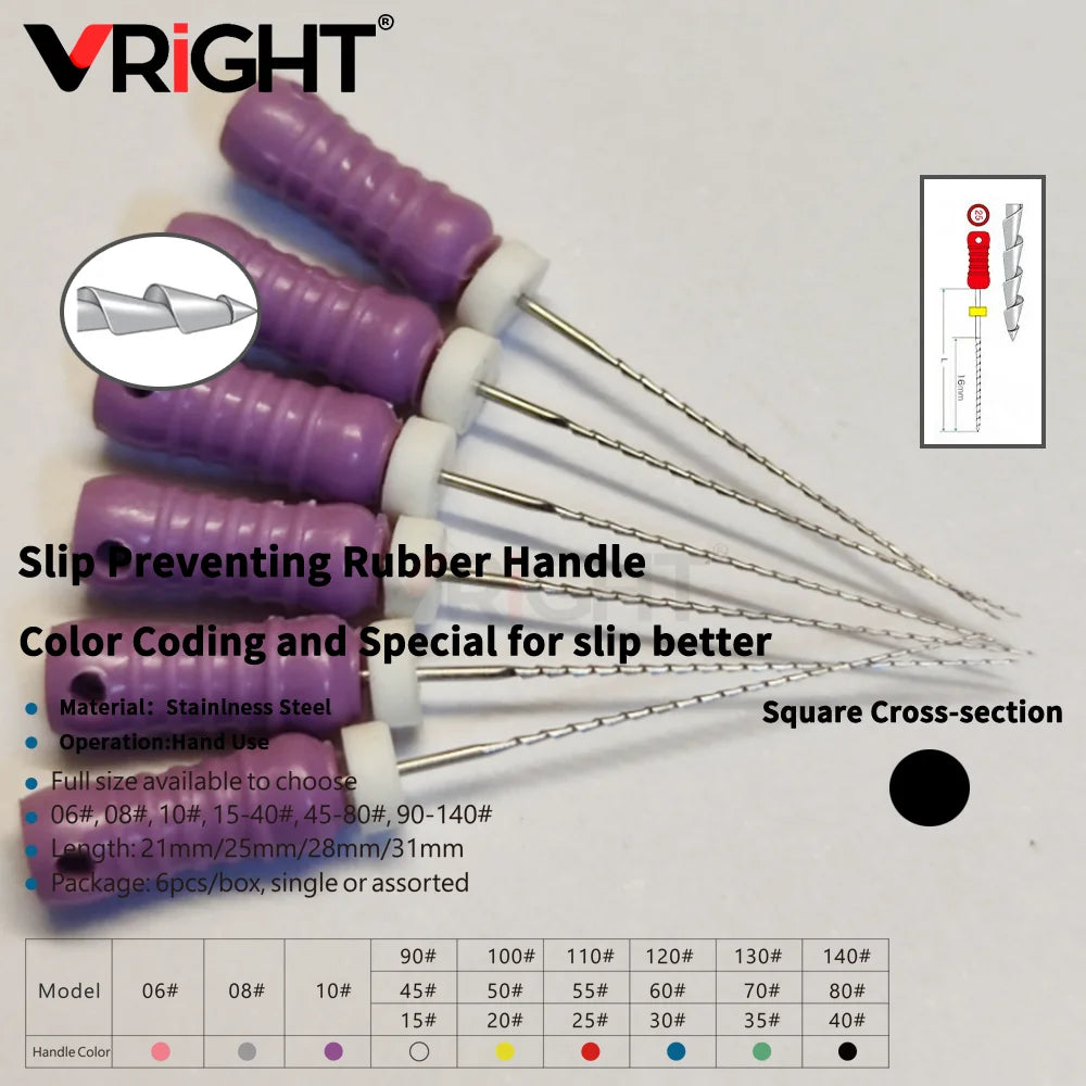 Endodontic Hand File Set (H-Files, Reamers & Spreaders)