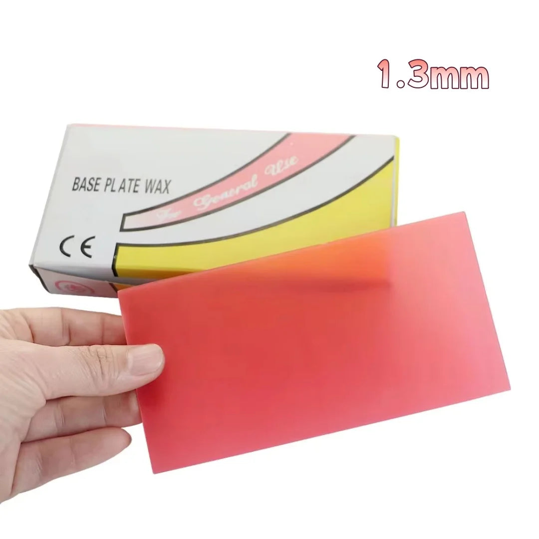 Dental Base Plate Wax Sheets (1.3mm, Red)