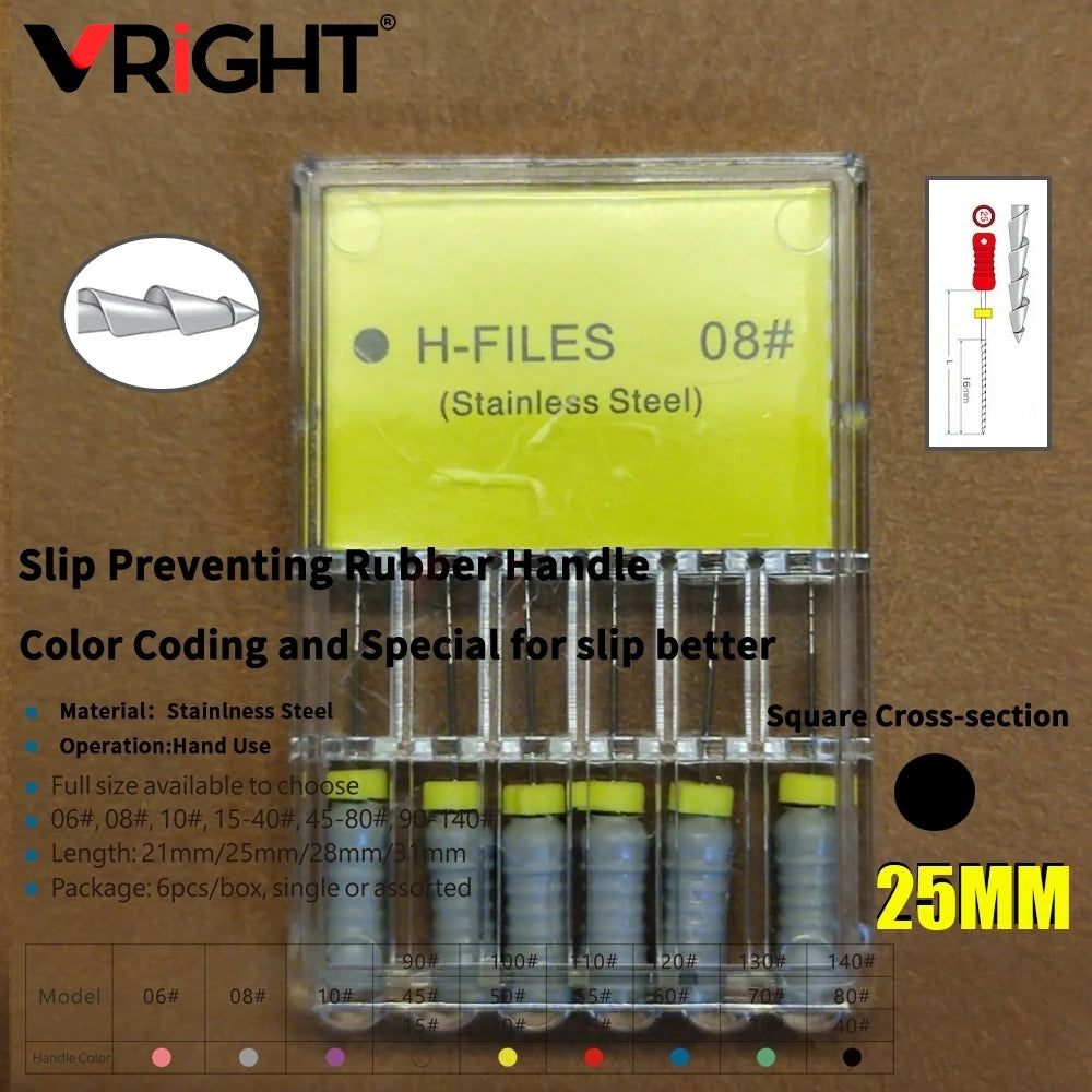 Endodontic Hand File Set (H-Files, Reamers & Spreaders)