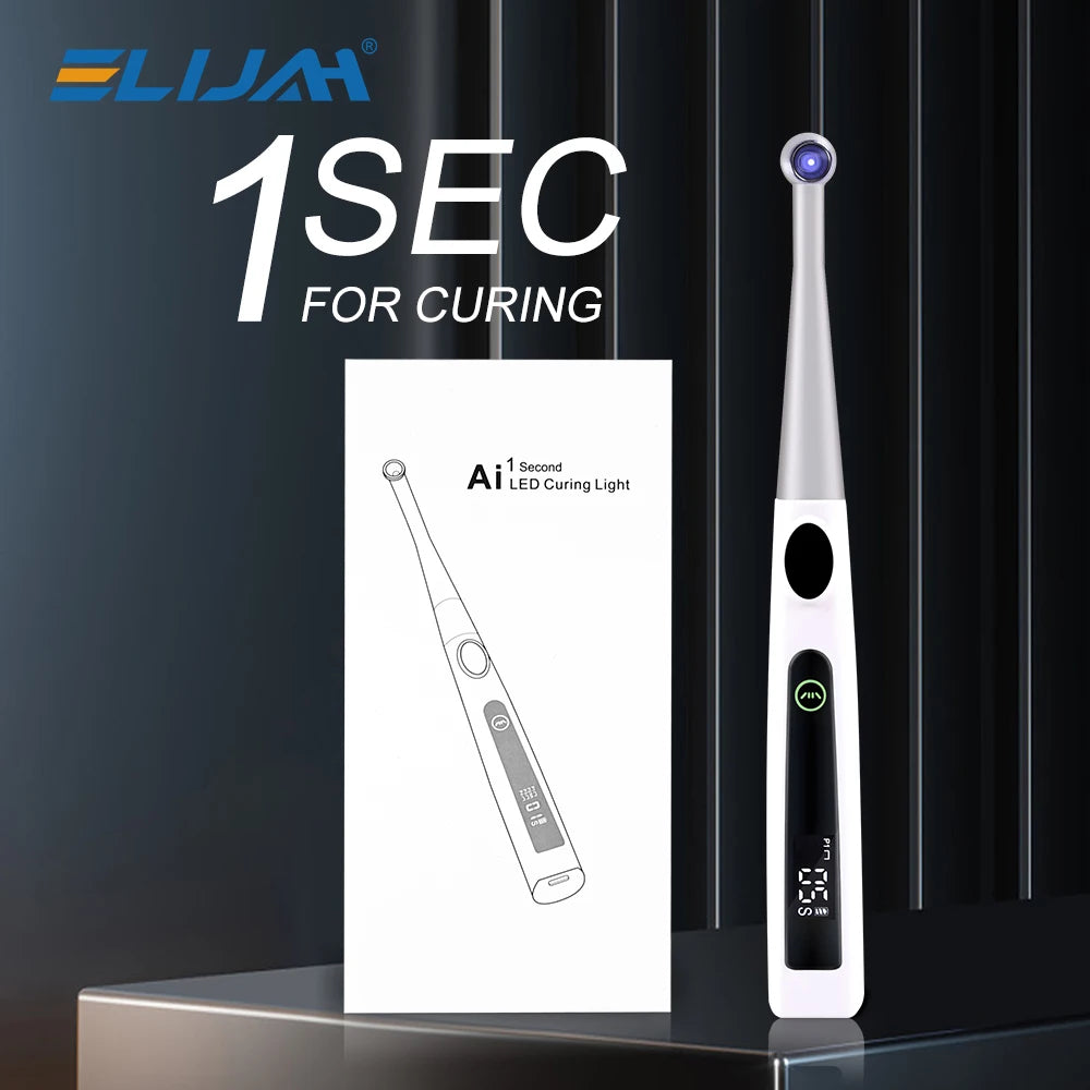 Dental Curing LED Lamp Wireless 1 Second Cure Light 800-1400mw/cm² Dentistry Equipment
