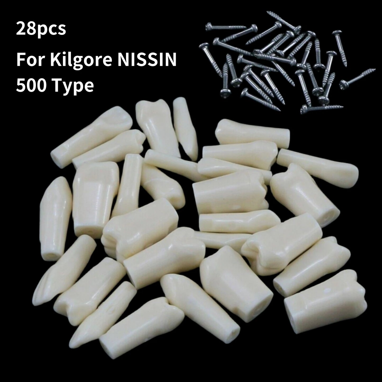 Dental Teeth Model Replacement Typodont Screw-in Teeth fit NISSIN 500/200 Type Models Resin Denture Removeable Dentist Training