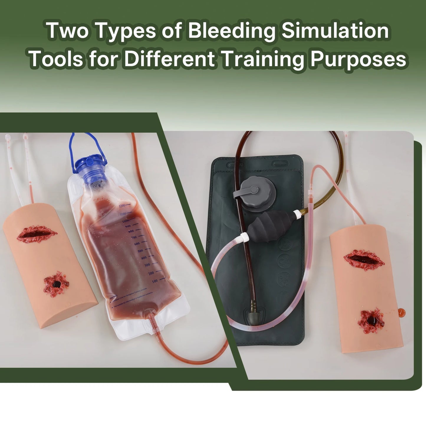 2-in-1 Wound Packing Trainer (Gunshot & Laceration)