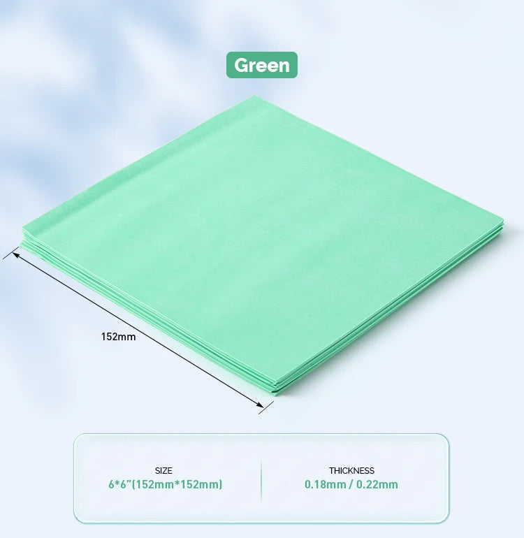 AZDENT Latex Rubber Dam Sheets (36-Pack, 6x6")
