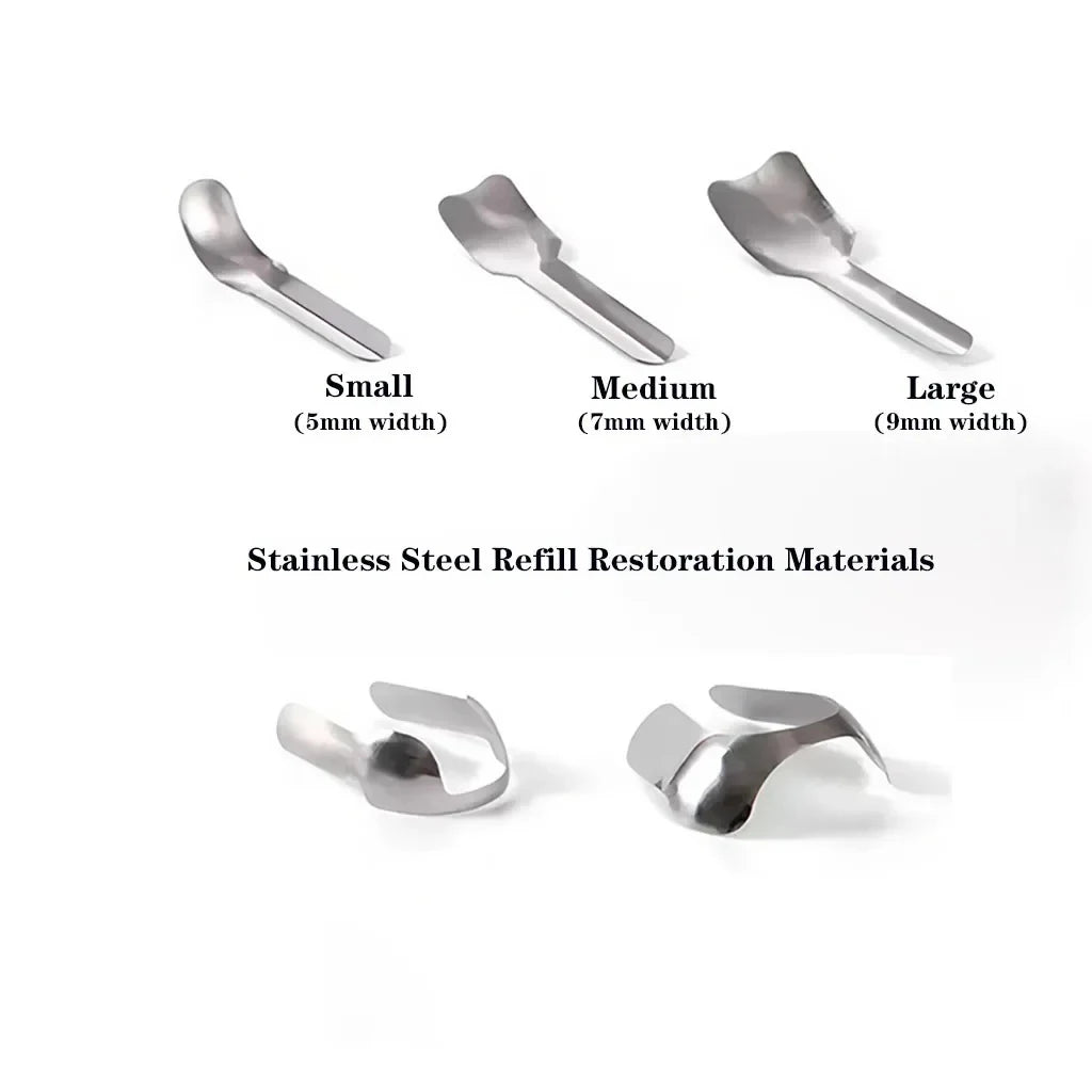 12pcs/30pcs/box Dental Twin-Sided Anterior Matrix Systems for Proximal Restoration Large & Small Sizes for Composite Filling