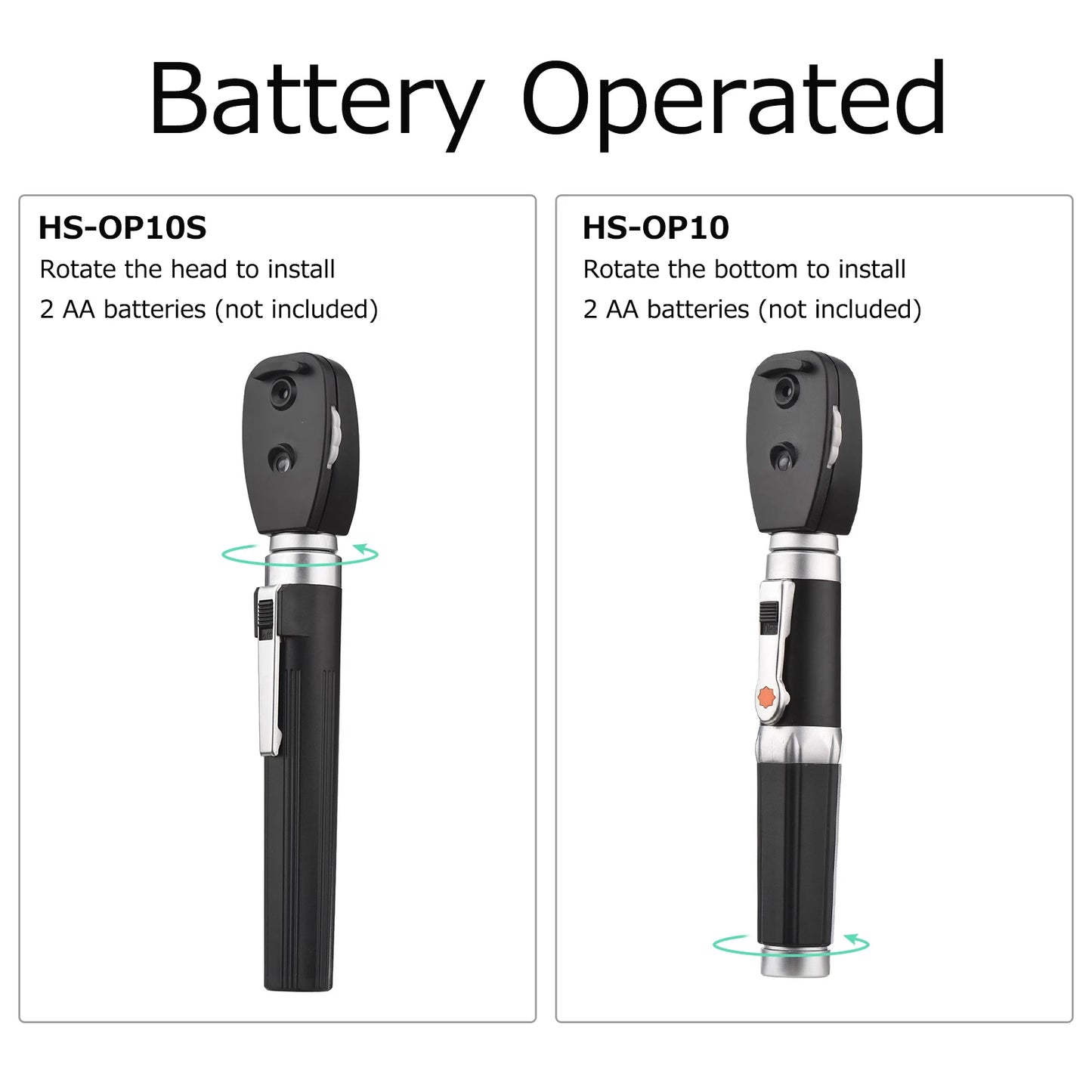 Portable Handheld Direct Ophthalmoscope (5-Aperture Diagnostic Trainer)