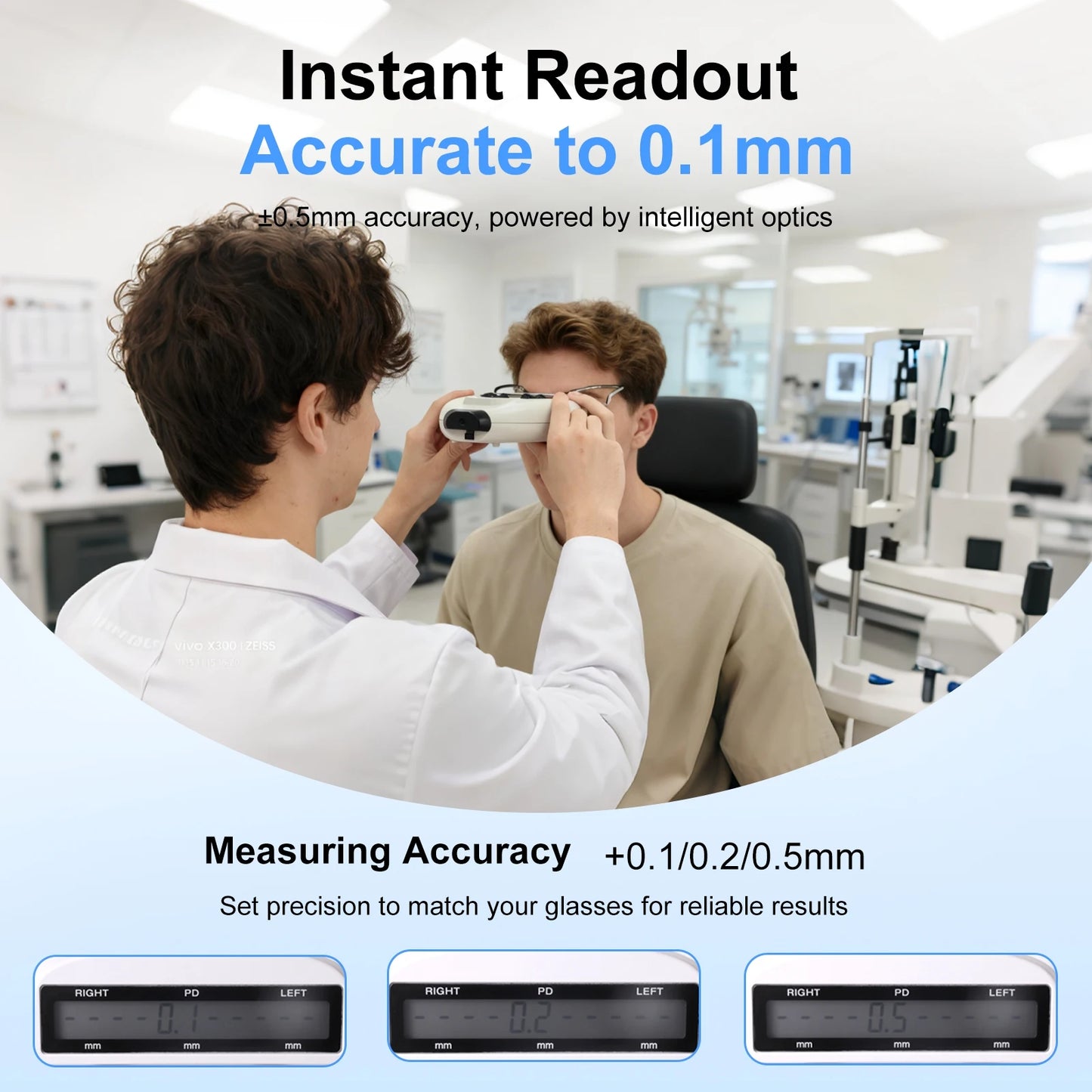 Advanced Rechargeable Optical Pupilometer (CP32BT Digital Slide)